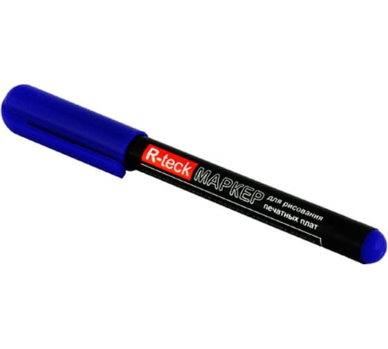 Маркер для рисования печатных плат Connector синий R-teck R-TRECK-BL