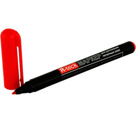 Маркер для рисования печатных плат Connector R-teck красный R-TRECK-RD