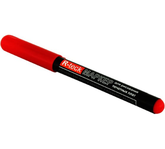 Маркер для рисования печатных плат Connector R-teck красный R-TRECK-RD