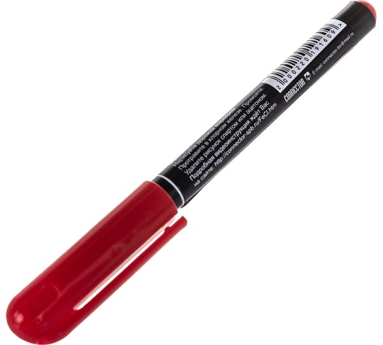 Маркер для рисования печатных плат Connector R-teck красный R-TRECK-RD