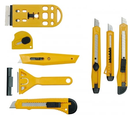 Набор универсальных ножей и скребков TOYA  8 предметов 76280