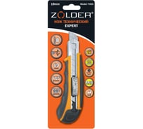 Технический нож ZOLDER Expert с самозарядными лезвиями, 18 мм, 8 лезвий 7003