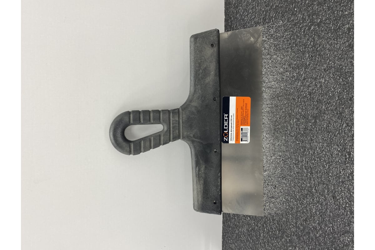 Фасадный шпатель ZOLDER 250 мм, полированная нержавеющая сталь, ручка ...