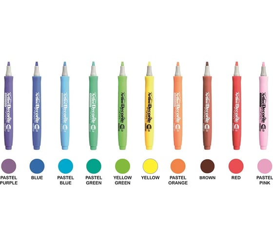 Набор маркеров-кисть Artline Decorite Brush Carnival Collection, 10 цветов EDFF-W10