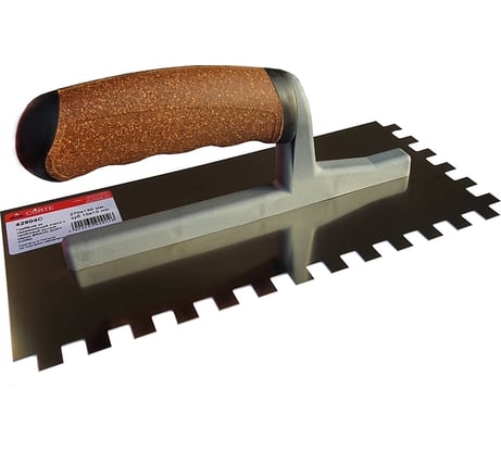Гребенка CORTE BRAVO SOFT CORK 13x27, зуб 10x10, нержавеющая сталь, пробковая ручка 42904C