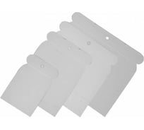 Набор пластмассовых «японских» шпателей KUBALA 4 шт. 1624