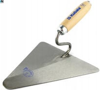 Треугольный мастерок KUBALA из нержавеющей стали с деревянной ручкой 220х215мм 0805
