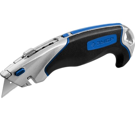 Нож ЗУБР Эксперт А24, универсальный, с автостопом, профессионал 0923_z02