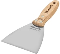 Шпательная лопатка из нержавеющей стали MATRIX 100 мм, буковая рукоятка, EFP 85617
