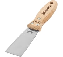 Шпательная лопатка из нержавеющей стали MATRIX 40 мм, буковая рукоятка, EFP 85610
