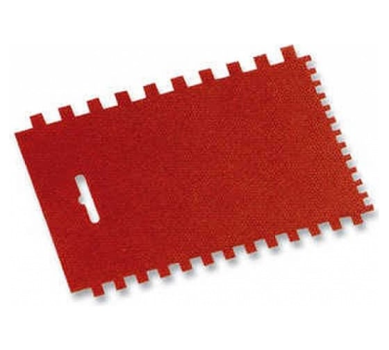 Шпатель пластмассовый малярный MATRIX 170x115 мм, зубчатый 86006