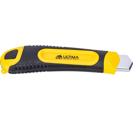 Нож Ultima 18 мм, обрезиненный корпус, 3 лезвия в комплекте 119026