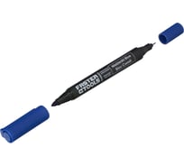 Маркер двусторонний перманентный FASTER TOOLS круглый, синий FT354-23