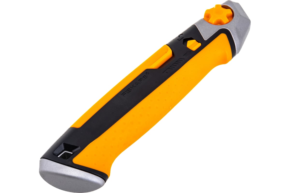 Строительный нож с выдвижным сменным лезвием Fiskars 18мм CarbonMax ...