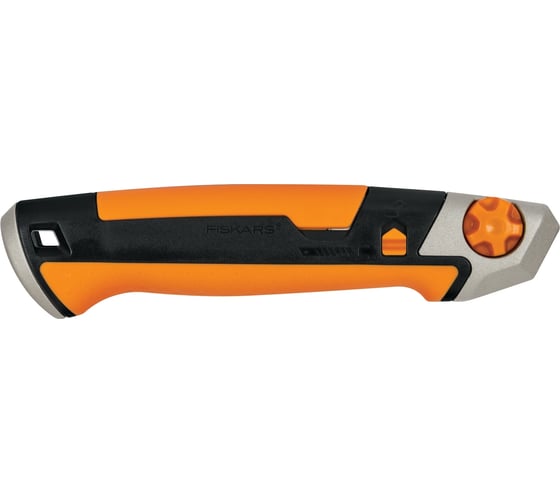 Строительный нож с выдвижным сменным лезвием Fiskars 18мм CarbonMax ...