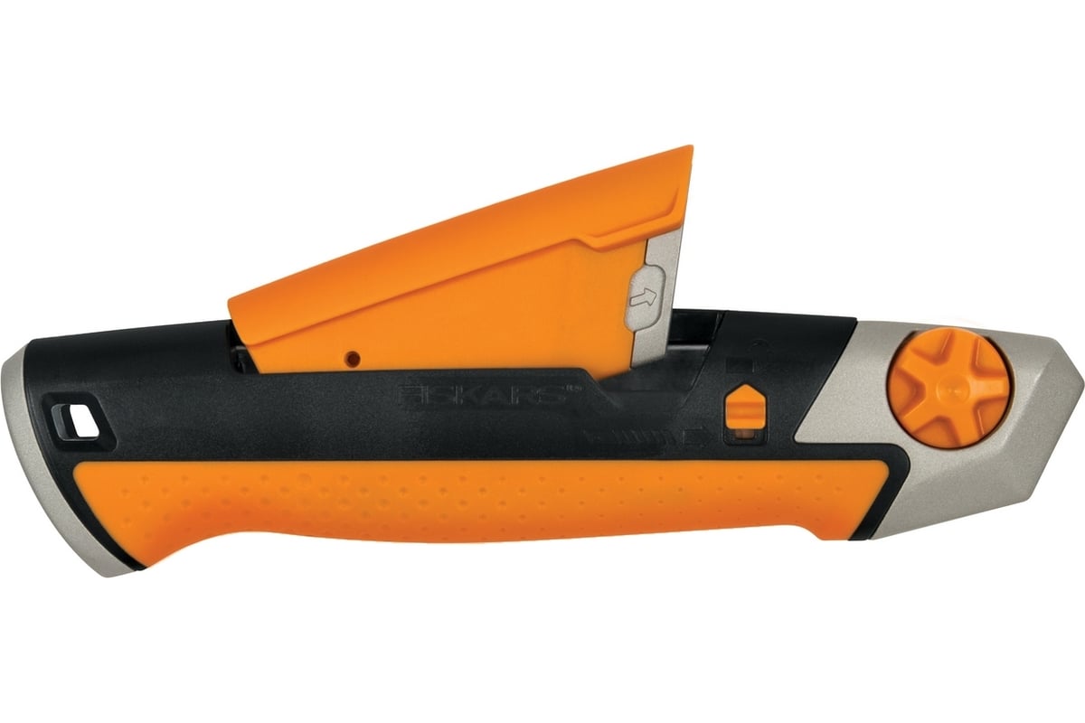 Строительный нож с выдвижным сменным лезвием Fiskars 25мм CarbonMax ...