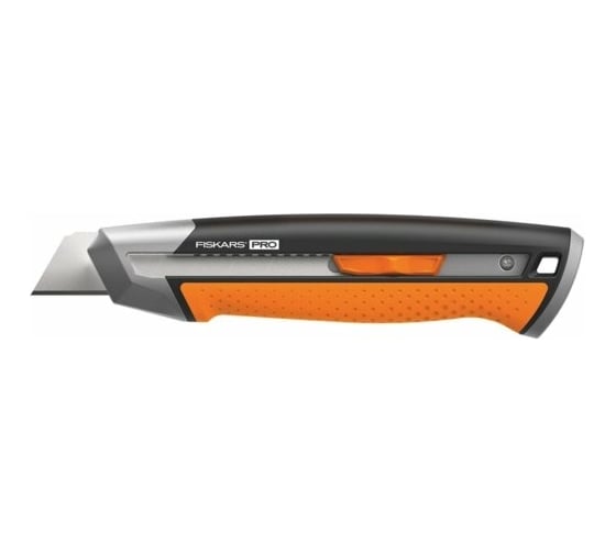 Строительный нож с выдвижным сменным лезвием Fiskars 25мм CarbonMax 1027228 16494269