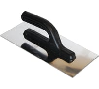 Нержавеющая гладилка НАШ ИНСТРУМЕНТ 130 мм х 270 мм, пластиковая ручка 020106-270-130