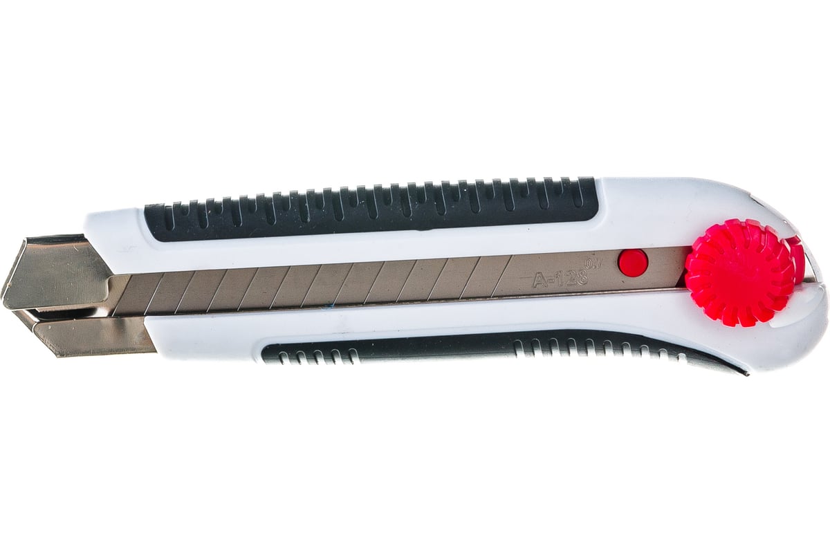 Нож со сменным лезвием Монтажник 25мм, обрезиненный, ABS+TPR 600508 ...