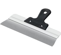 Усиленный фасадный нержавеющий шпатель СИБИН с алюминиевой направляющей 300 мм, 1к ручка 10083-30