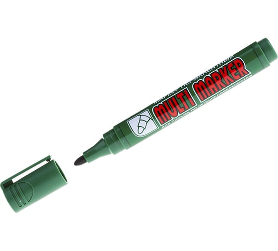 Перманентный маркер Munhwa Crown Multi Marker зеленый, пулевидный, 3мм CPM-800