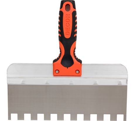 Шпатель DECOR 250 мм, зуб 14x14 мм, 0.5 мм 320-1425 11613650