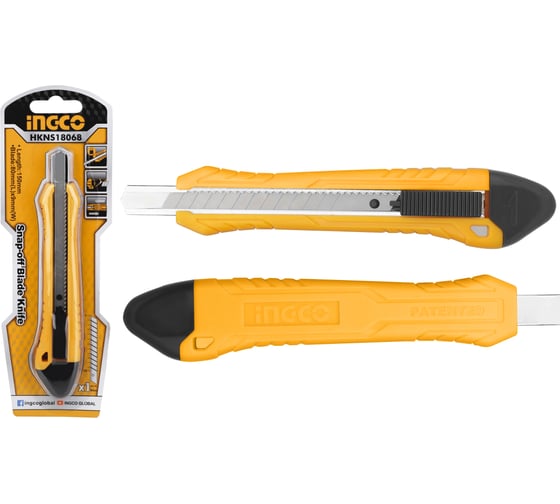 Канцелярский нож INGCO 150х80х9 мм HKNS18068 1