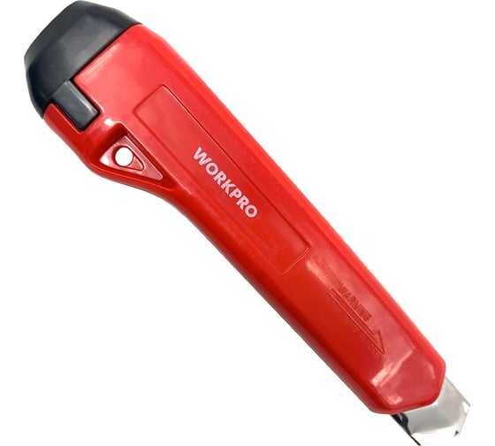 Нож универсальный выдвижной пластмассовый WORKPRO 18 мм WP212007