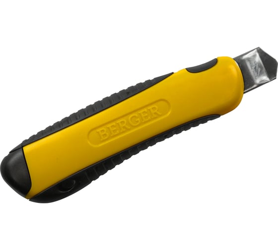 Строительный нож BERGER  18мм, с 3-мя лезвиями в комплекте BG1354