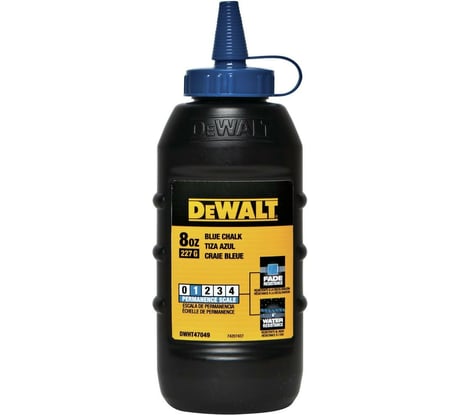 Меловой порошок DEWALT синий, 225 г DWHT47049-9