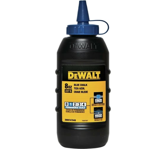 Меловой порошок DEWALT синий, 225 г DWHT47049-9