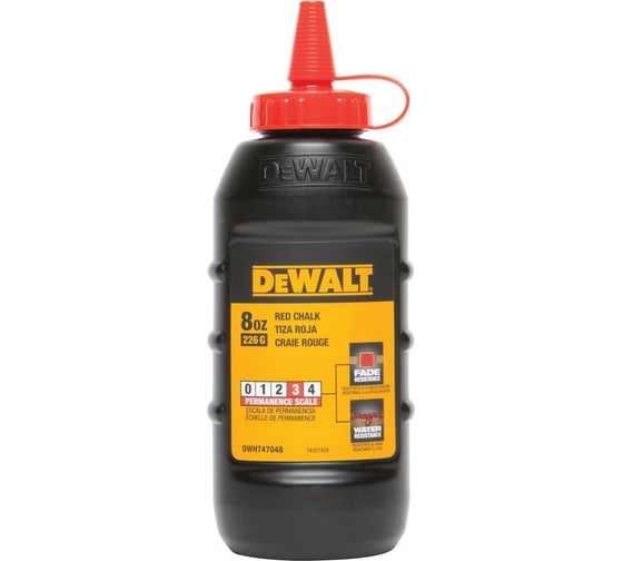 Меловой порошок DEWALT красный, 225 г DWHT47048-9 1
