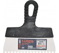 Зубчатый шпатель Tulips tools 150 мм, зуб 6х6 мм IM07-156