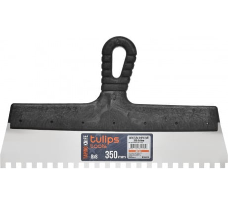 Зубчатый шпатель Tulips tools 350 мм, зуб 8х8 мм IM07-351