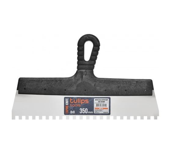 Зубчатый шпатель Tulips tools 350 мм, зуб 8х8 мм IM07-351