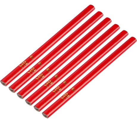 Строительные карандаши  ТУНДРА 180 мм, 6 шт. 2820160