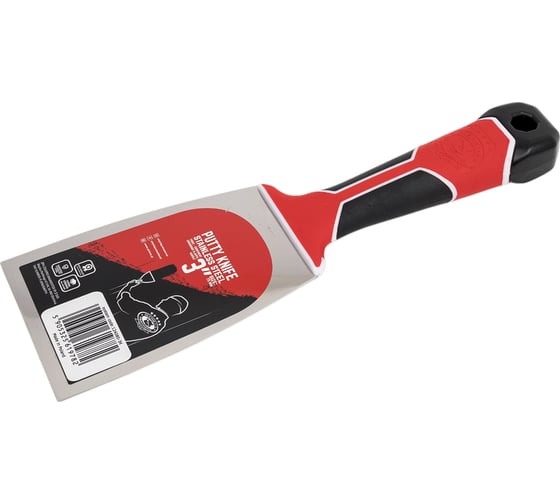 Шпатель малярный Olejnik закаленная нерж.сталь 80мм с эргономичной трехкомп. ручкой 124080-3K