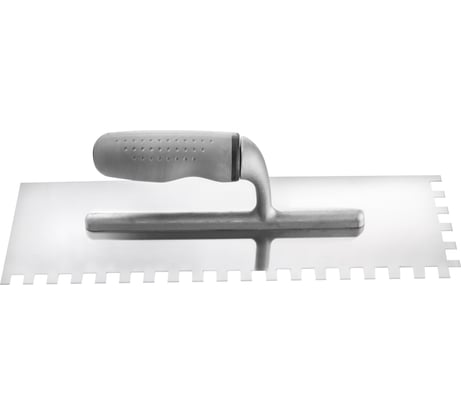 Гладилка HARDY серия 31 Profi, нерж.сталь, 38x10см, зубчатая 8x8мм, ручка 2К 0800-313808