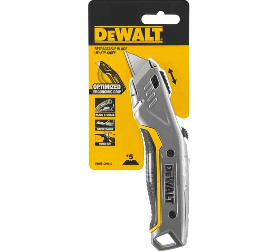 Универсальный нож DEWALT с выдвижным лезвием DWHT10914-0