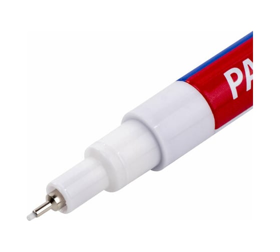 Лаковый маркер-краска BRAUBERG EXTRA paint marker 1 мм, белый улучшенный, нитро-основа, 151959