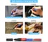 Лаковый маркер-краска BRAUBERG EXTRA paint marker 1 мм, белый улучшенный, нитро-основа, 151959 12