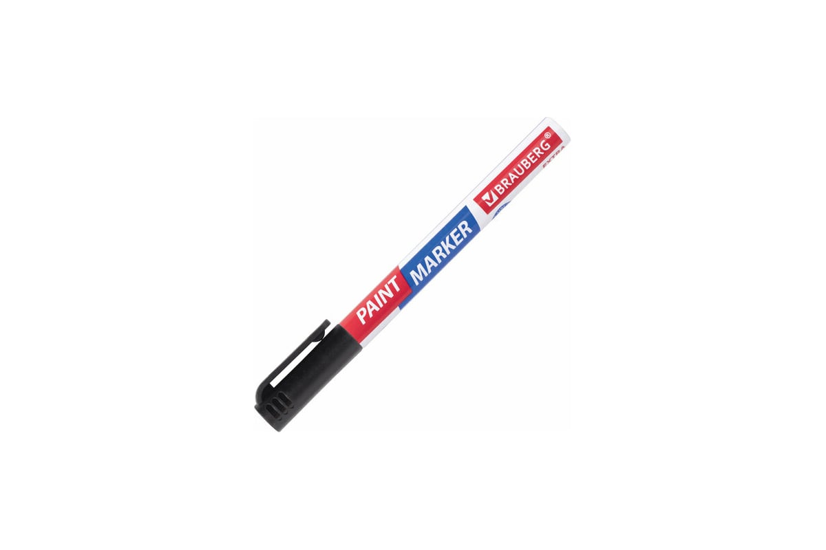 Лаковый маркер-краска BRAUBERG EXTRA paint marker 1 мм, набор 8 цветов ...