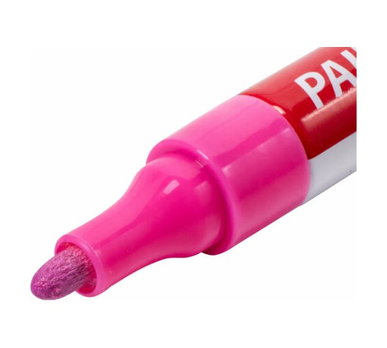 Лаковый маркер-краска BRAUBERG EXTRA paint marker 4 мм, розовый, улучшенная нитрооснова 151986