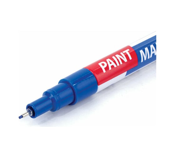Лаковый маркер-краска BRAUBERG EXTRA paint marker 1 мм, синий, улучшенная нитро-основа, 151961