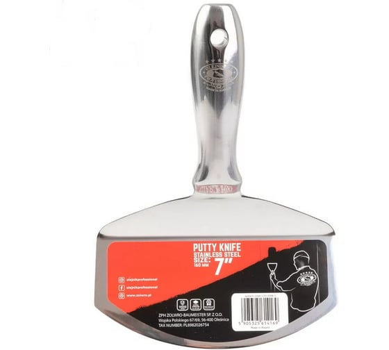 Шпатель Olejnik цельнометаллический для набора смеси bucket scoop 125120W-1 57165