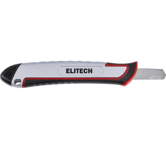 Нож строительный Elitech 9 мм, цинк и TPR покрытие 410401 207182