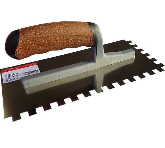 Нержавеющая гребёнка с пробковой ручкой CORTE BRAVO SOFT CORK 13x27, зуб 4x4 42901C 1