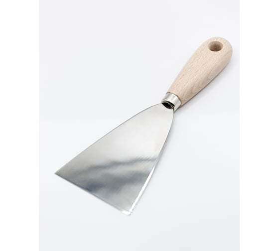 Шпатель Boldrini из стали Inox, 90 мм, деревянная ручка 51109 1