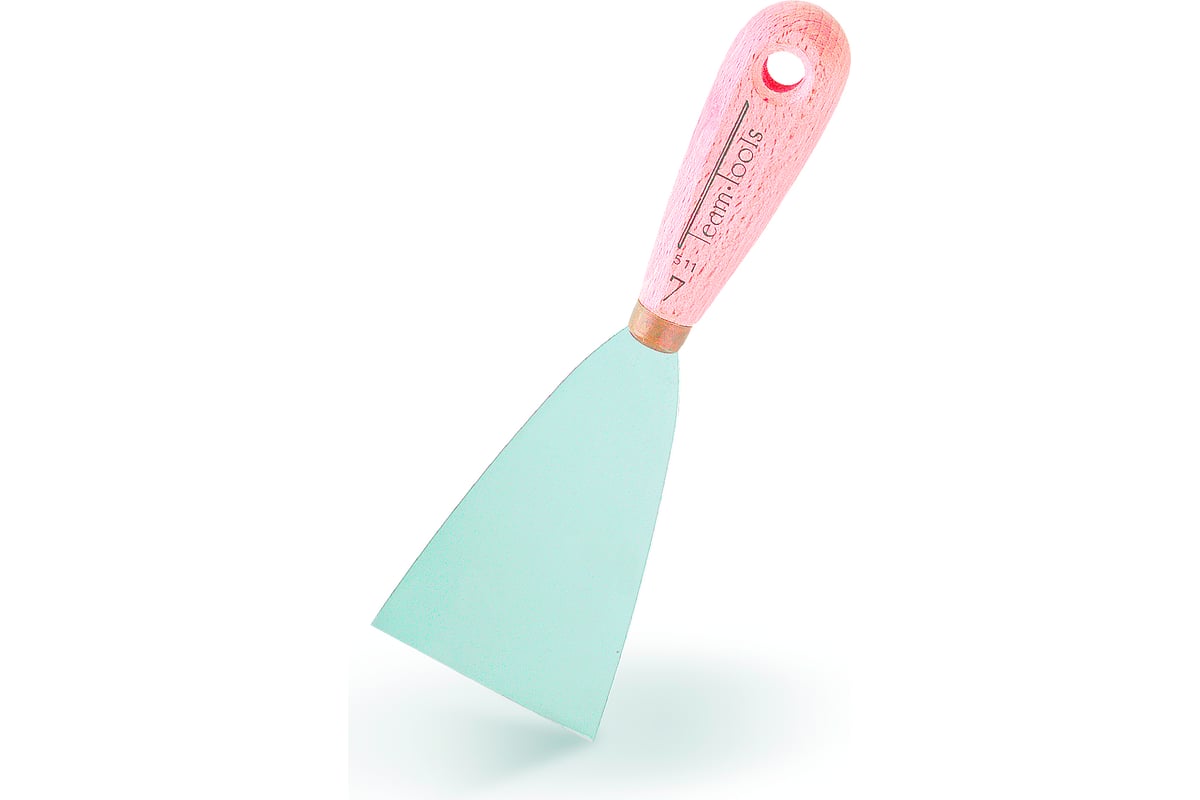 Шпатель из нержавеющей стали Boldrini Inox с деревянной ручкой, 50 мм ...