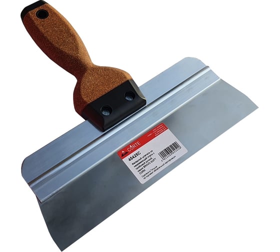 Фасадный шпатель из нержавеющей стали с пробковой ручкой CORTE BRAVO SOFT CORK 250x70 45425C 1